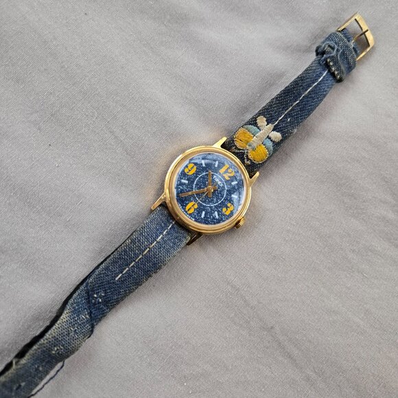 Vintage 1978 Timex Wrist Jeans Sprite Watch - Picture 2 of 5